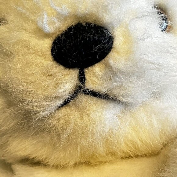 Vintage MERRYTHOUGHT 18" Teddy Bear Jointed Cream Mohair Amber Eyes Neiman's Tag - Picture 4 of 11